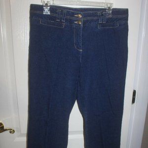 Kim Rogers Petite Stretch Blue Jean classic 5 pocket style stretch 12P EUC…